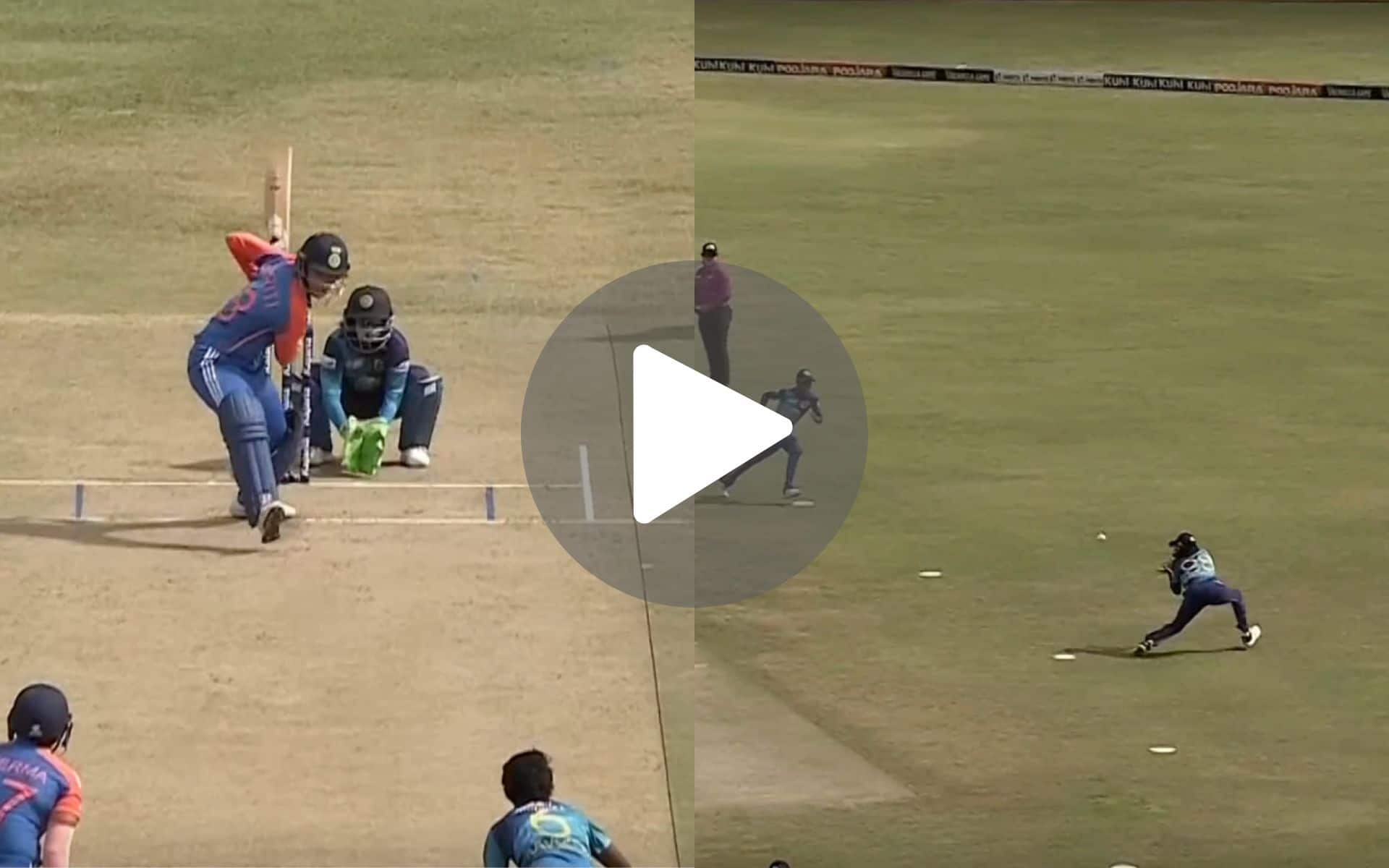 [Watch] Smriti Mandhana Gets Lifeline As Sri Lanka Fielder Drops A Howler At Cover